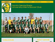 Tablet Screenshot of ndsusoccer.com